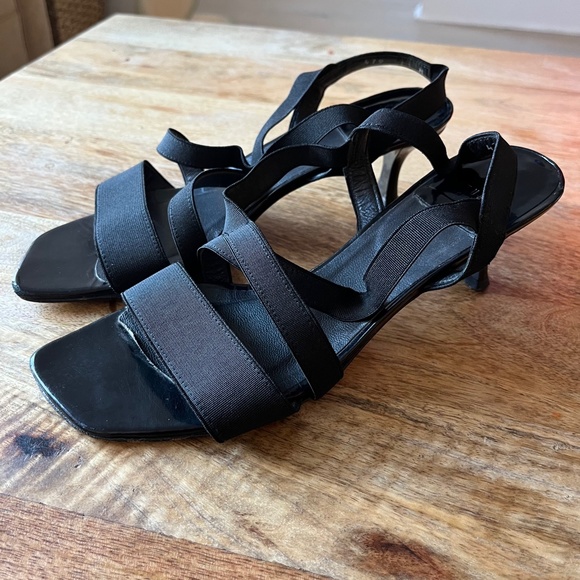 Stuart Weitzman Strappy Square Toe High Heel Sandals Size 7.5 - Picture 3 of 7